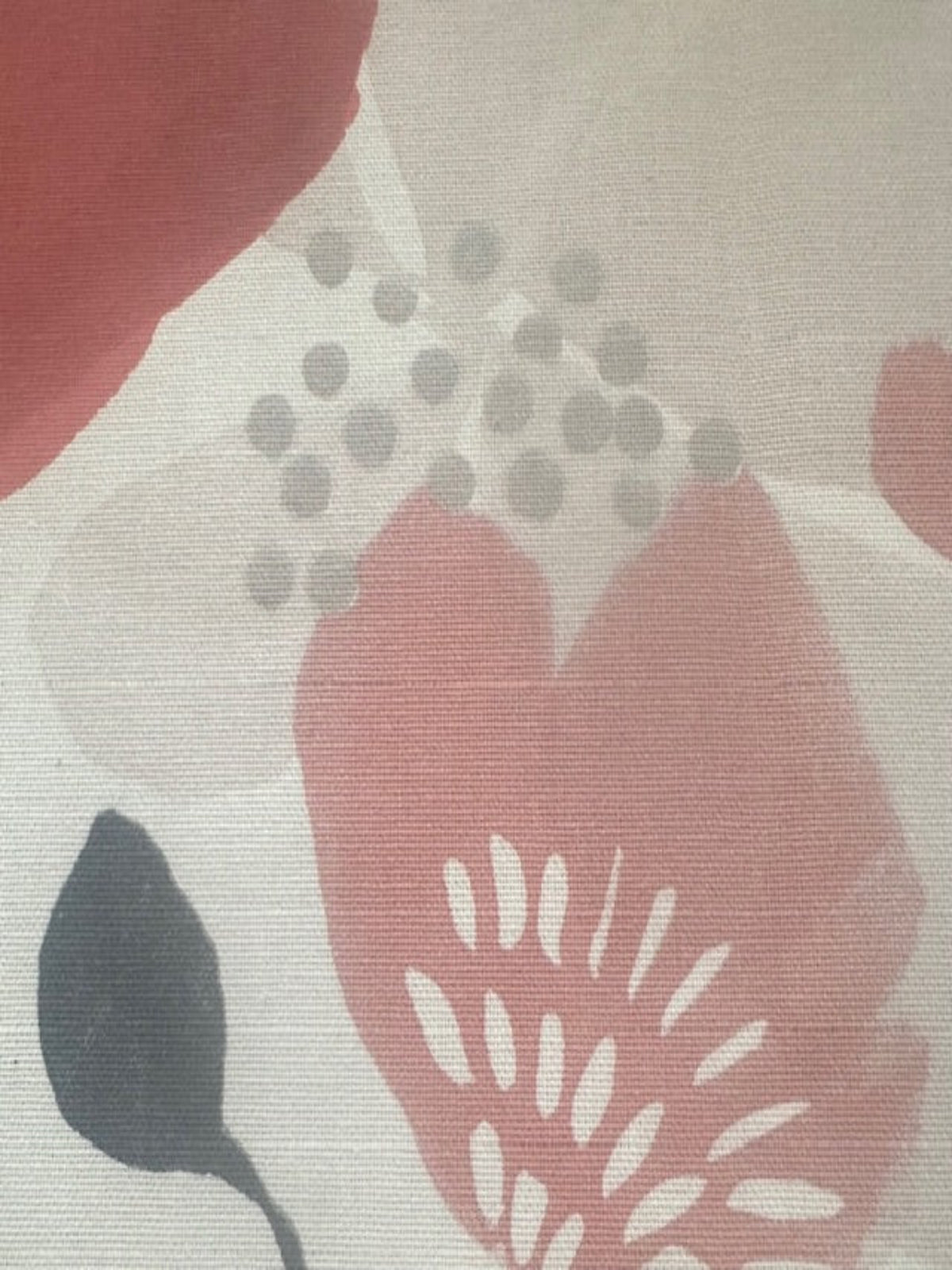 Cranberry Floral Cotton Furnishing