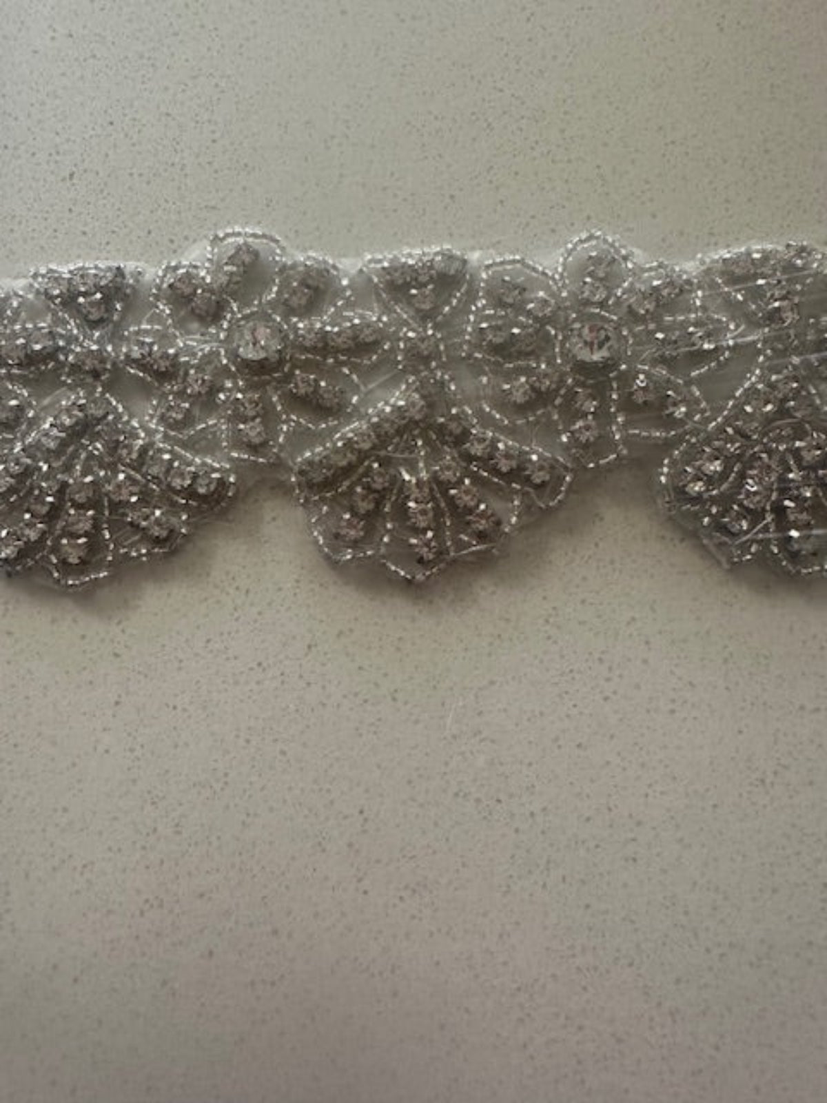 Crystal Fan Design Edging 5cm Wide
