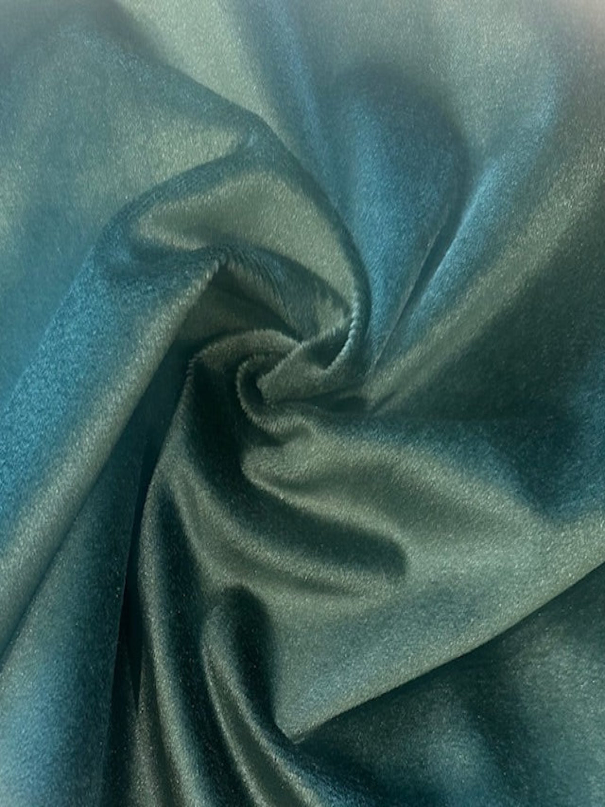Bottle Green Soft Handle Fluid Drape Velvet