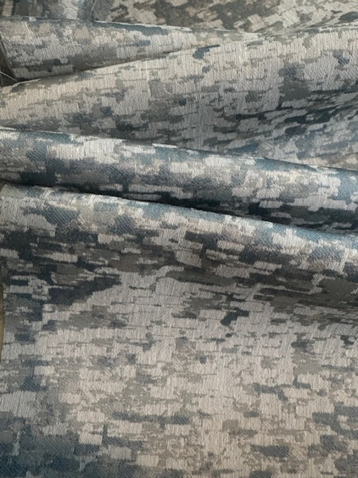 Duck Egg Abstract Damask