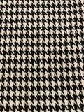 Black/White Dogtooth Wool Mix