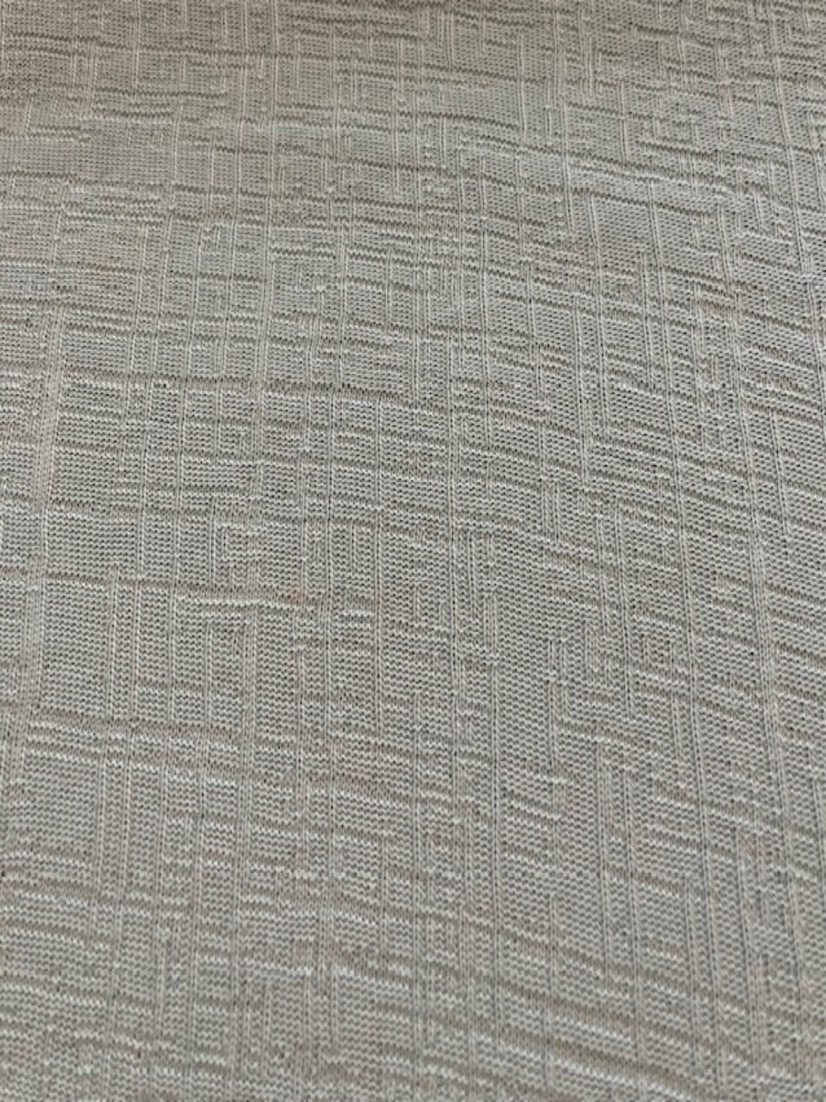 Duck egg Knitted Raised Check Look