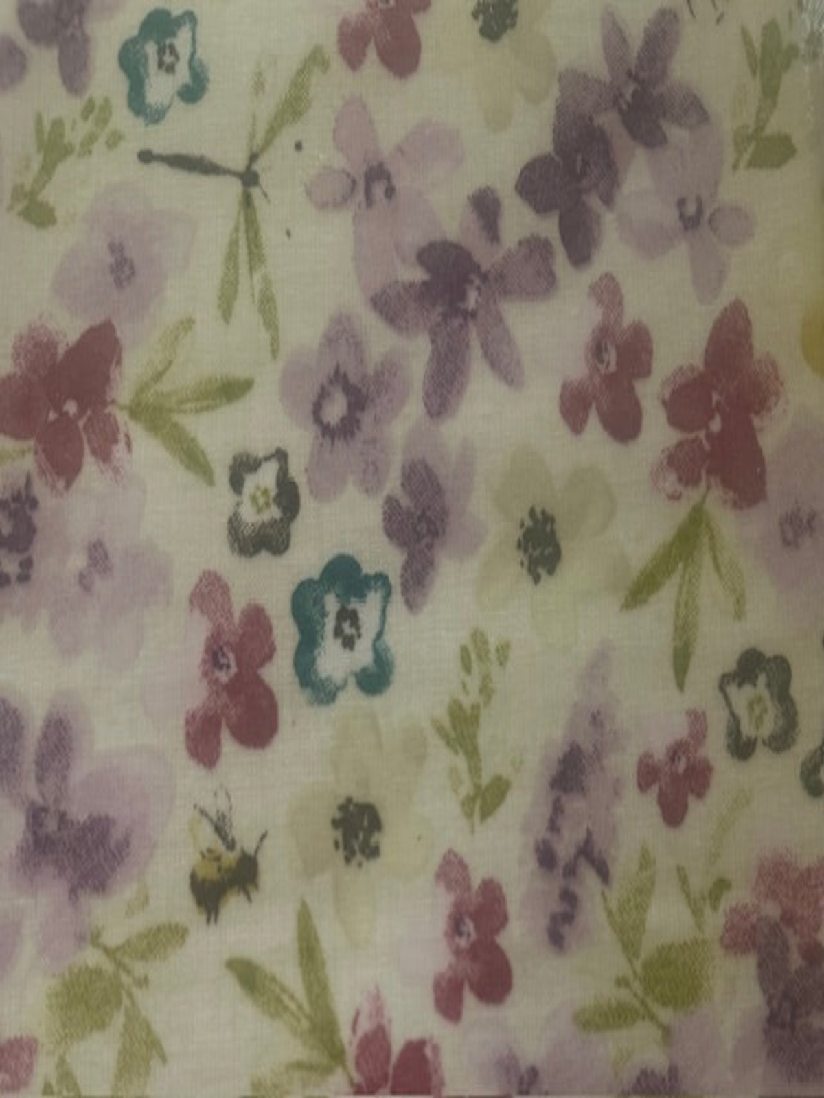 Lavender & Lime Floral on PVC Coated Cotton