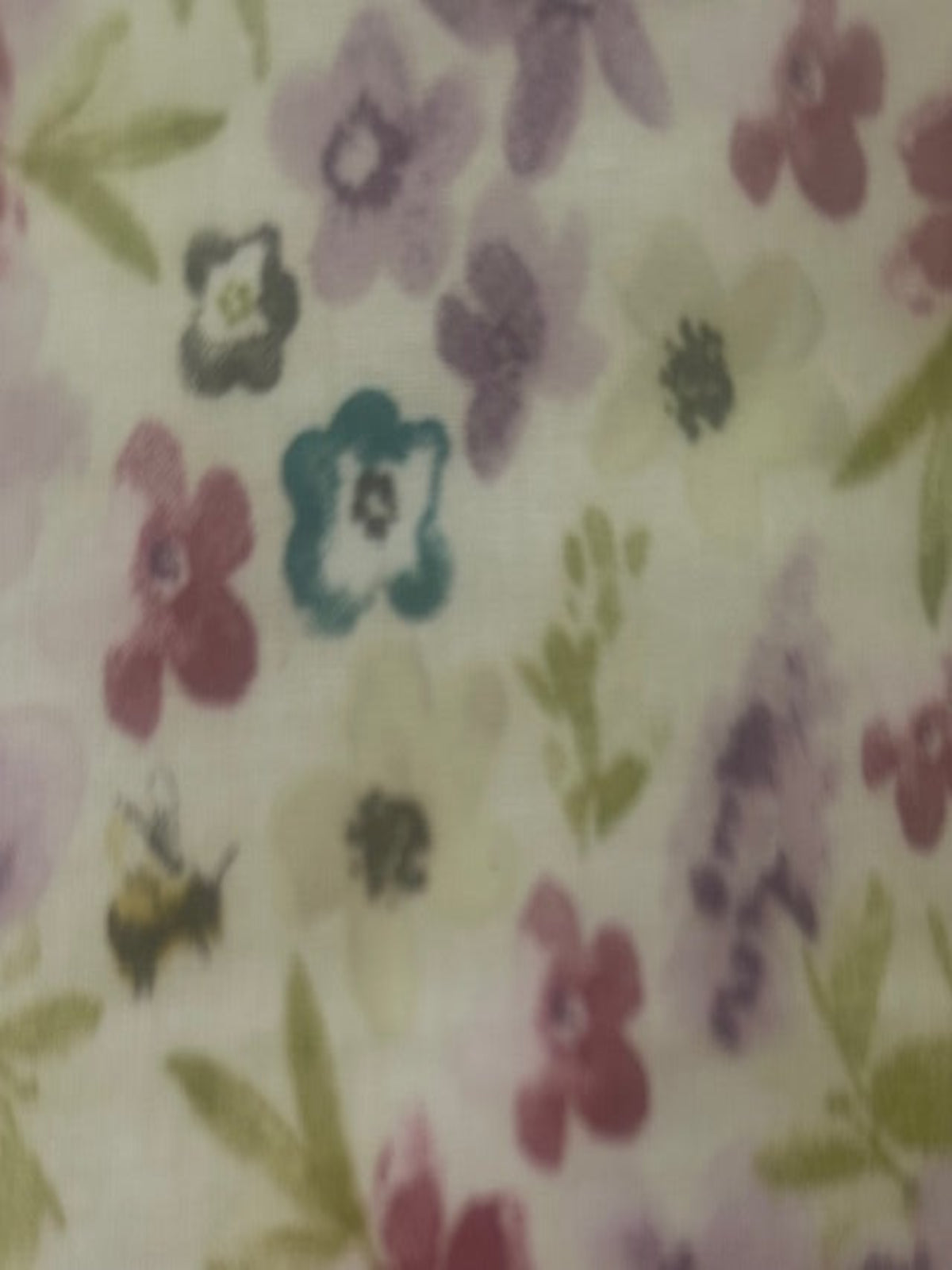 Lavender & Lime Floral on PVC Coated Cotton
