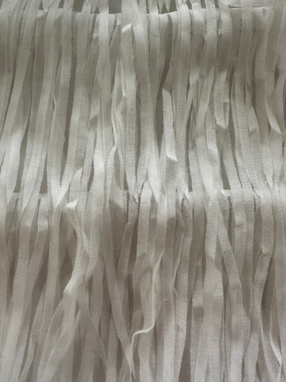 Ivory Layered Tassel On Chiffon