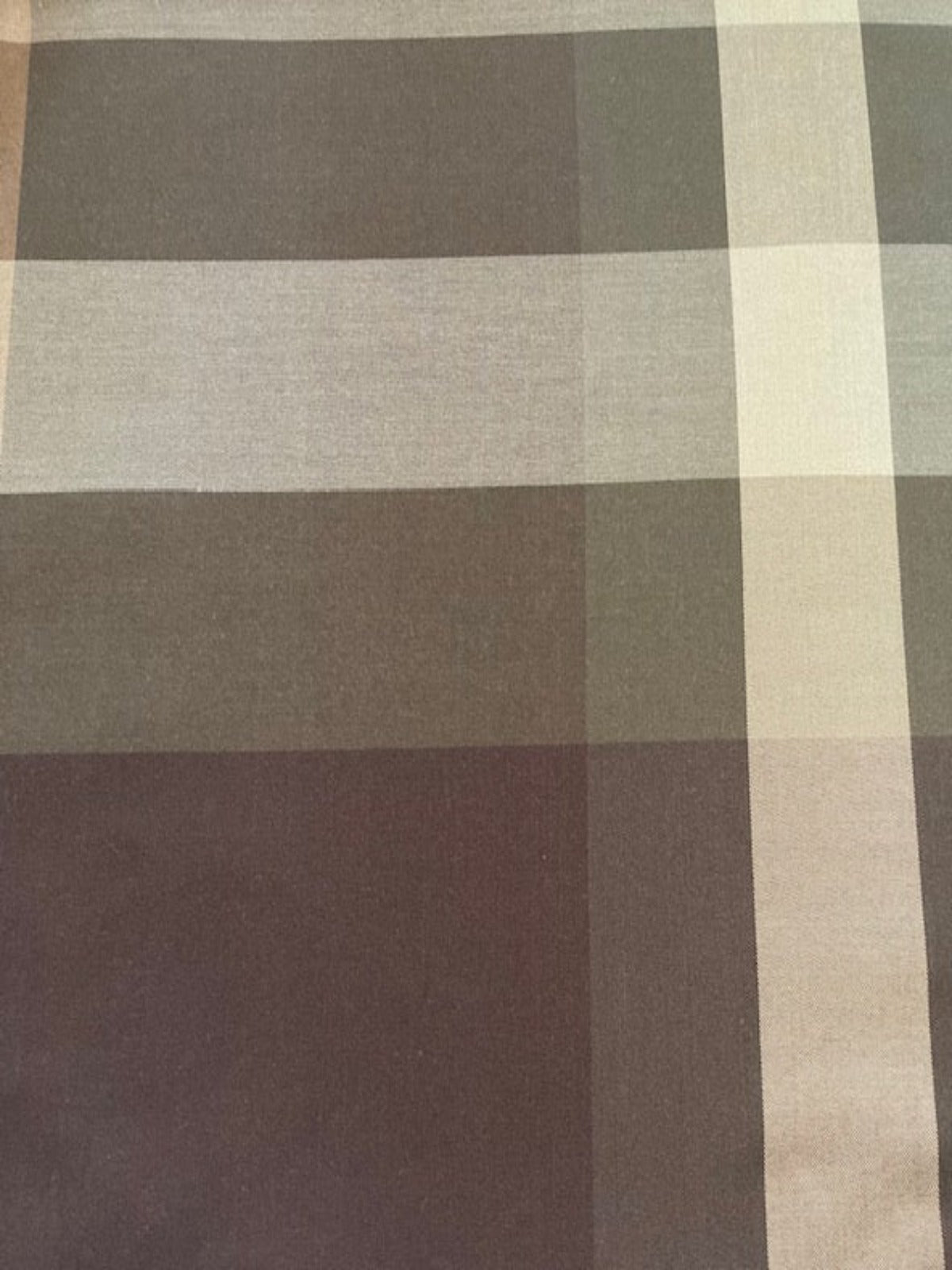 Black/Green Large Check Bamboo Mix Silky Shirting