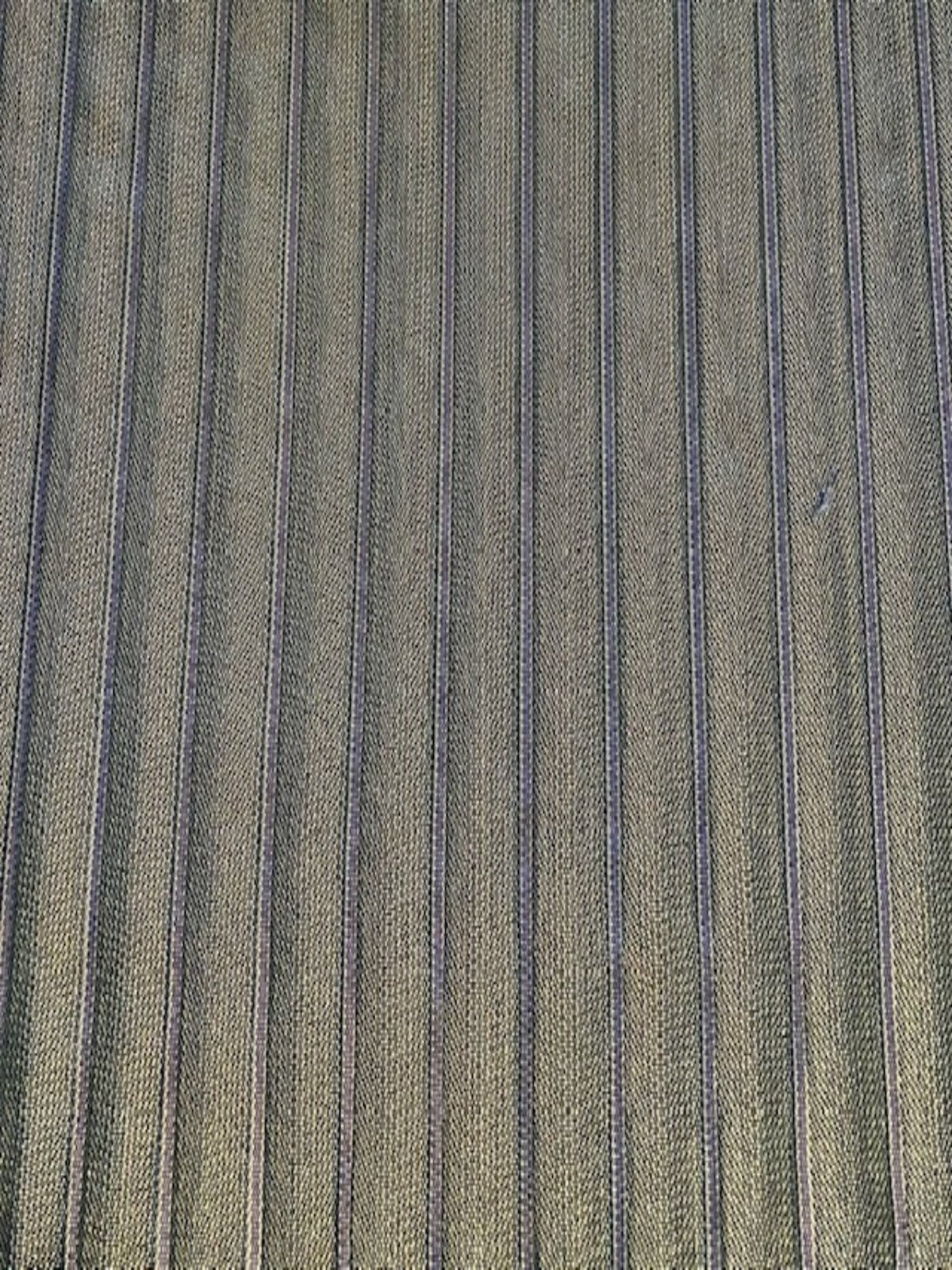 Double Striped Fabric, Green one Side Blue the other Side