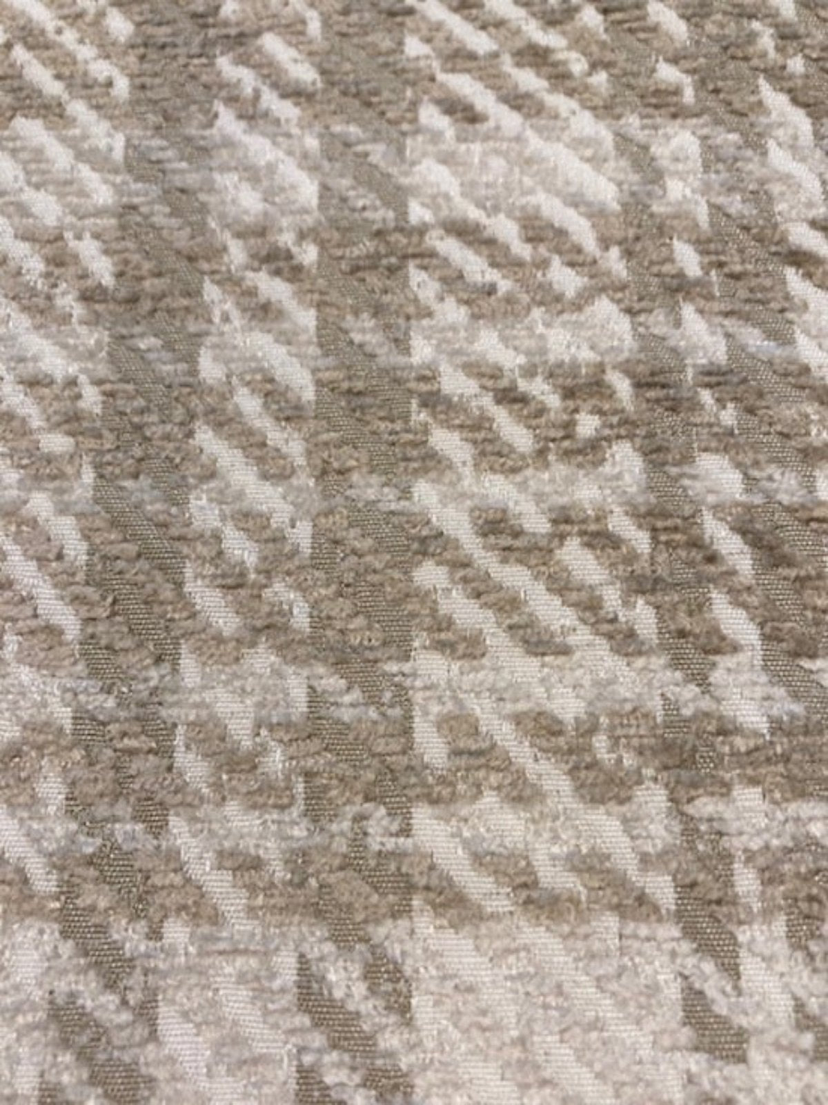 Taupe Checked Twill Heavy Furnishing