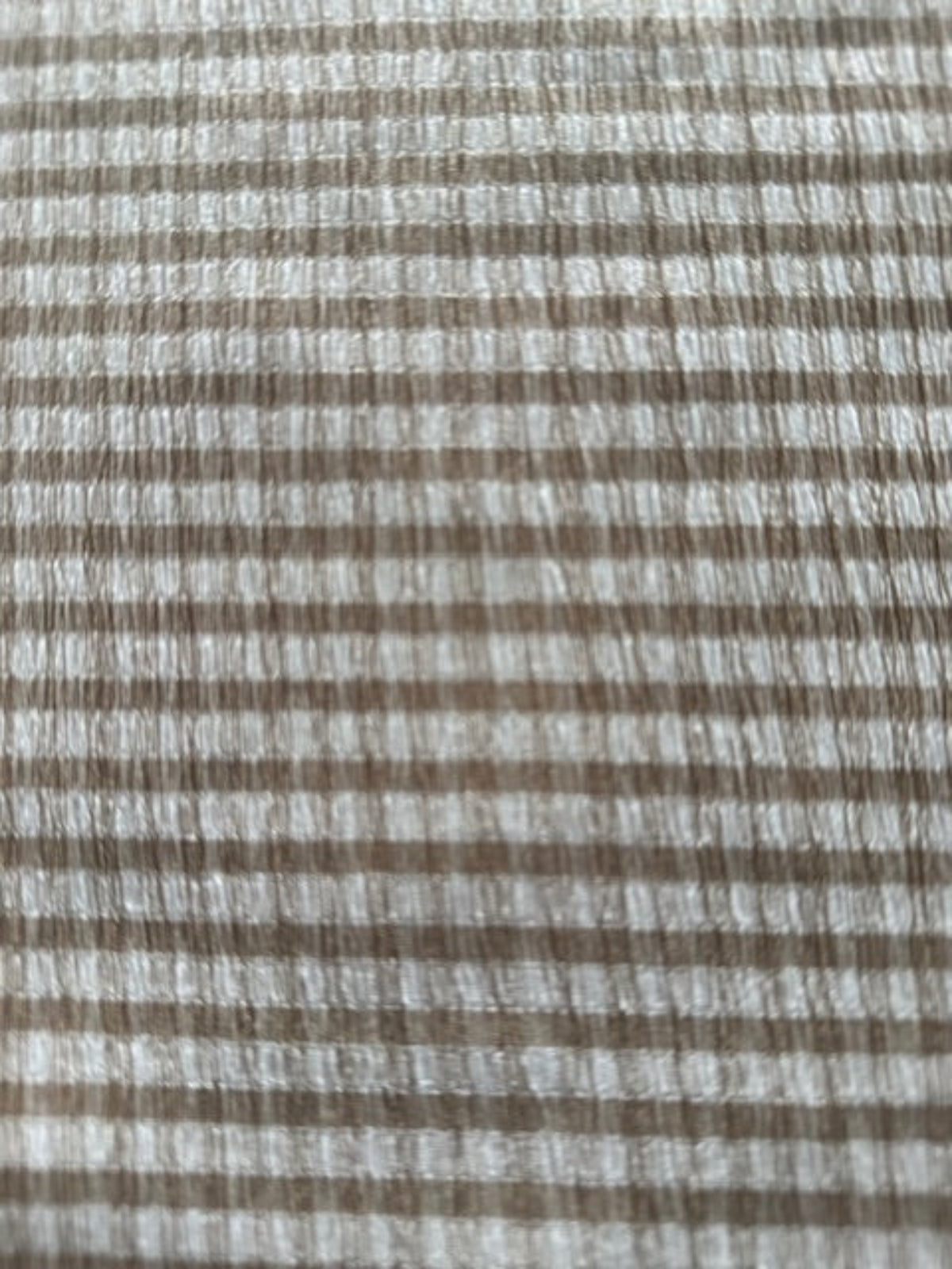 Coffee Seersucker Stripe