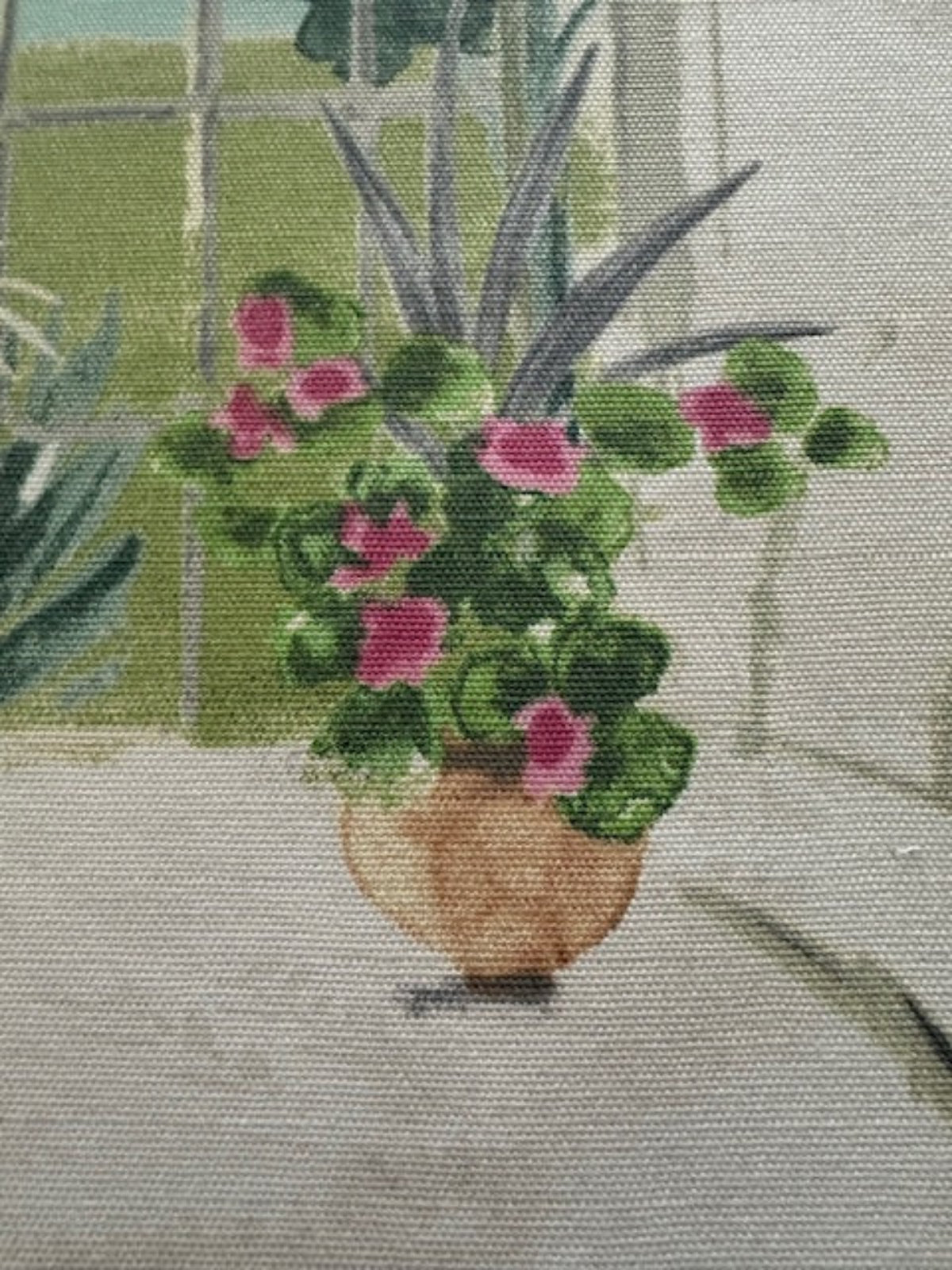 Citrus Plants in Glasshouse Cotton Furnishing - "Porter & Stone - Glasshouse"