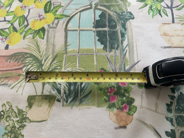 Citrus Plants in Glasshouse Cotton Furnishing - "Porter & Stone - Glasshouse"