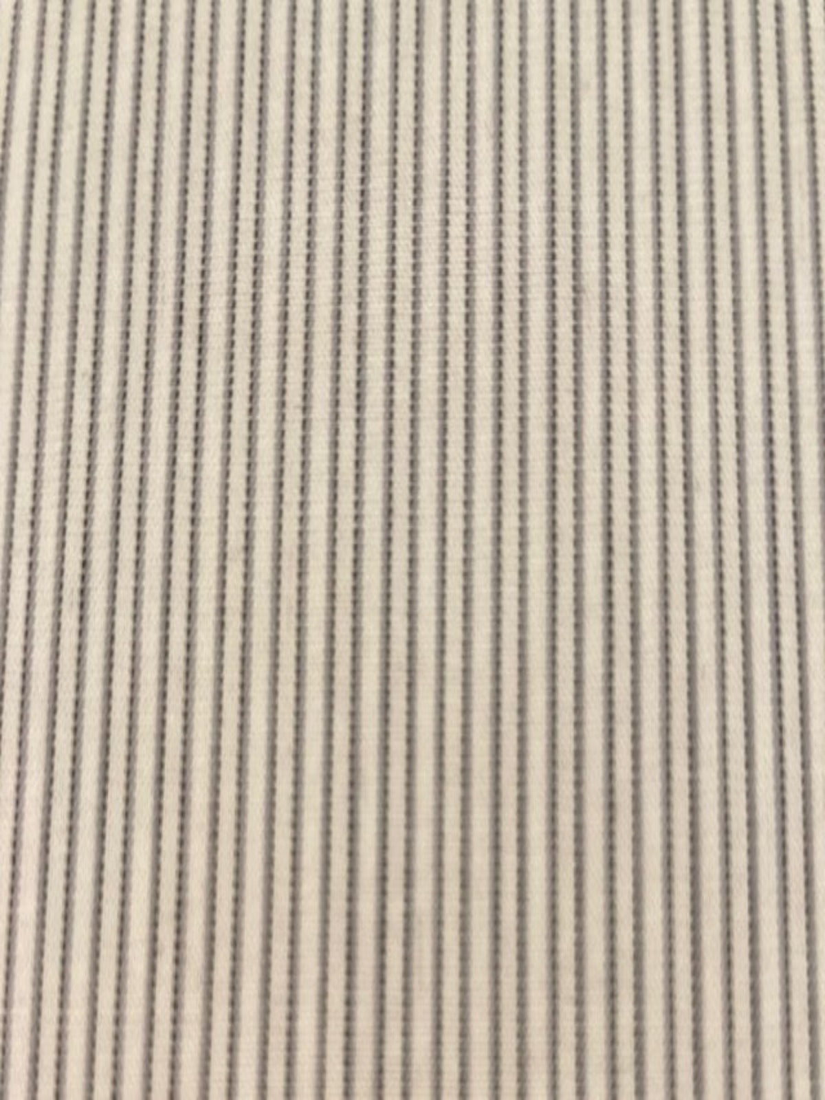 Grey Pinstripe Shirting Weight