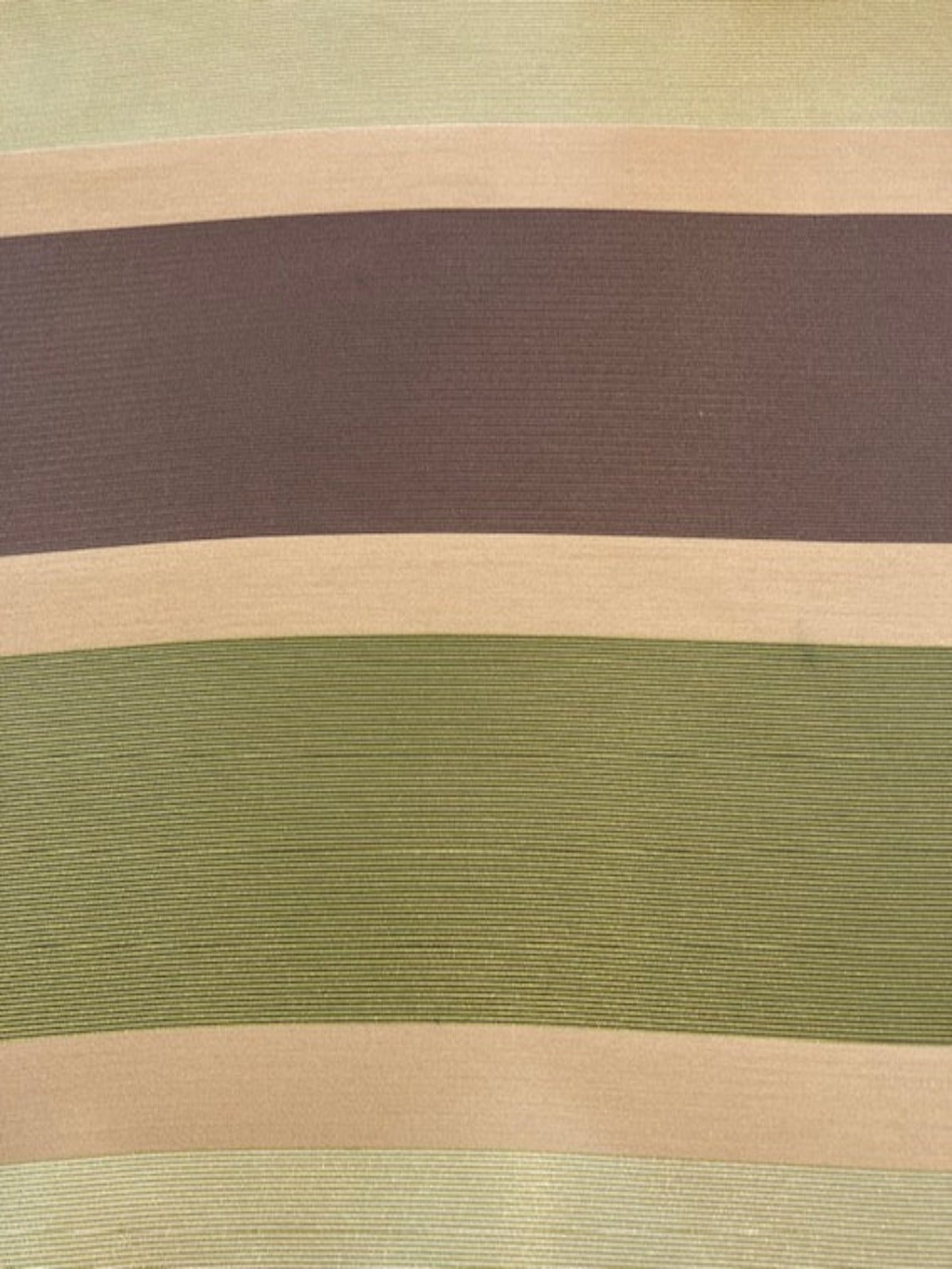 Brown & shades of Green Stripes Running Across the Fabric, Crisp Finish