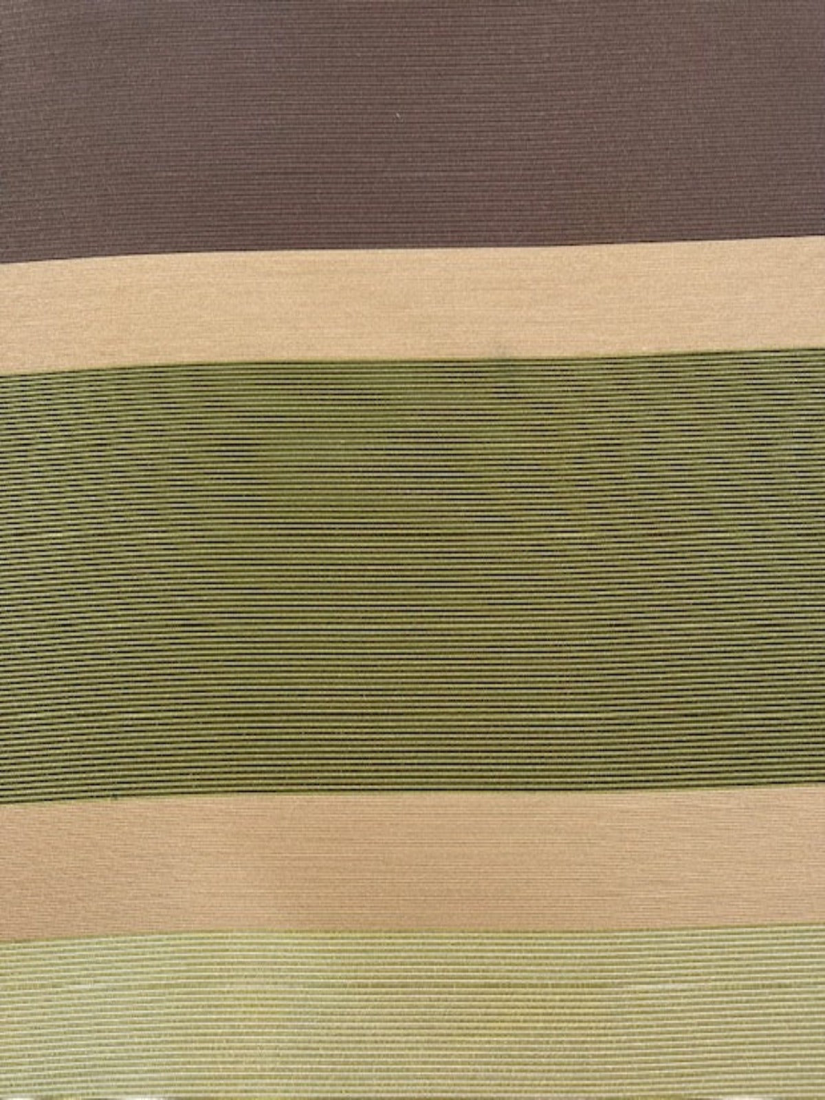 Brown & shades of Green Stripes Running Across the Fabric, Crisp Finish