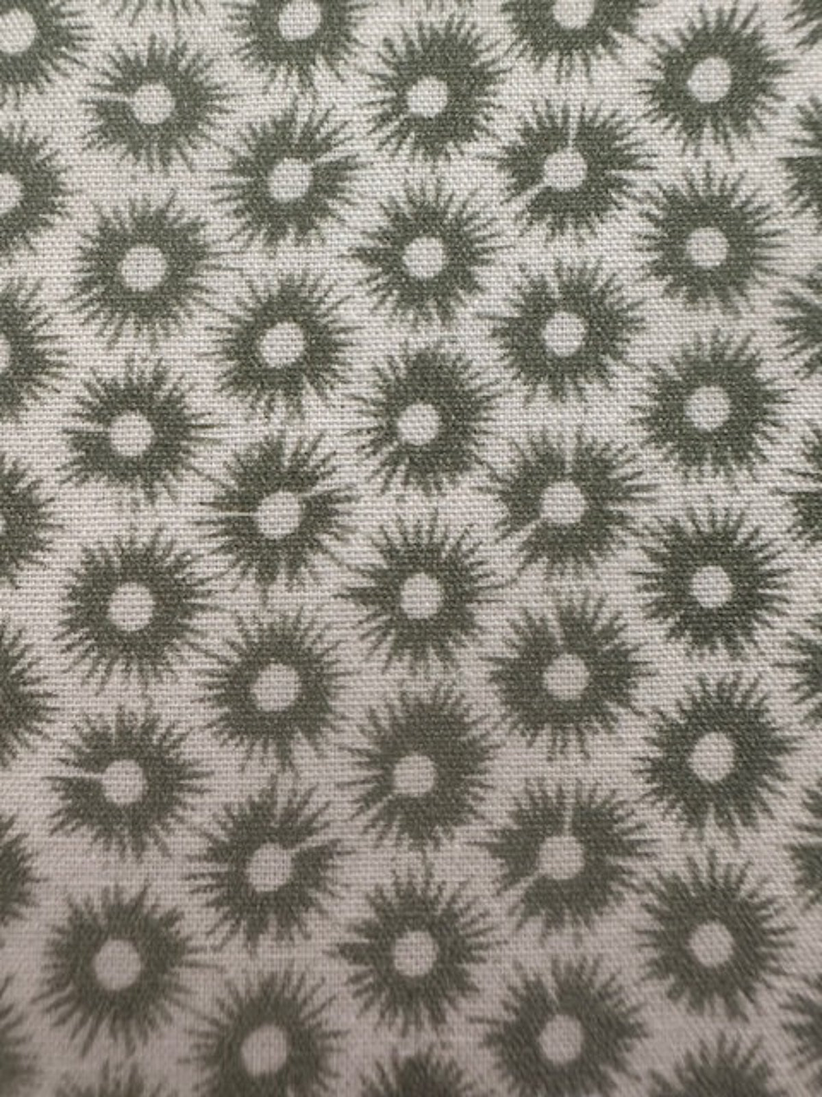 Bottle Green Star on Cotton Lawn