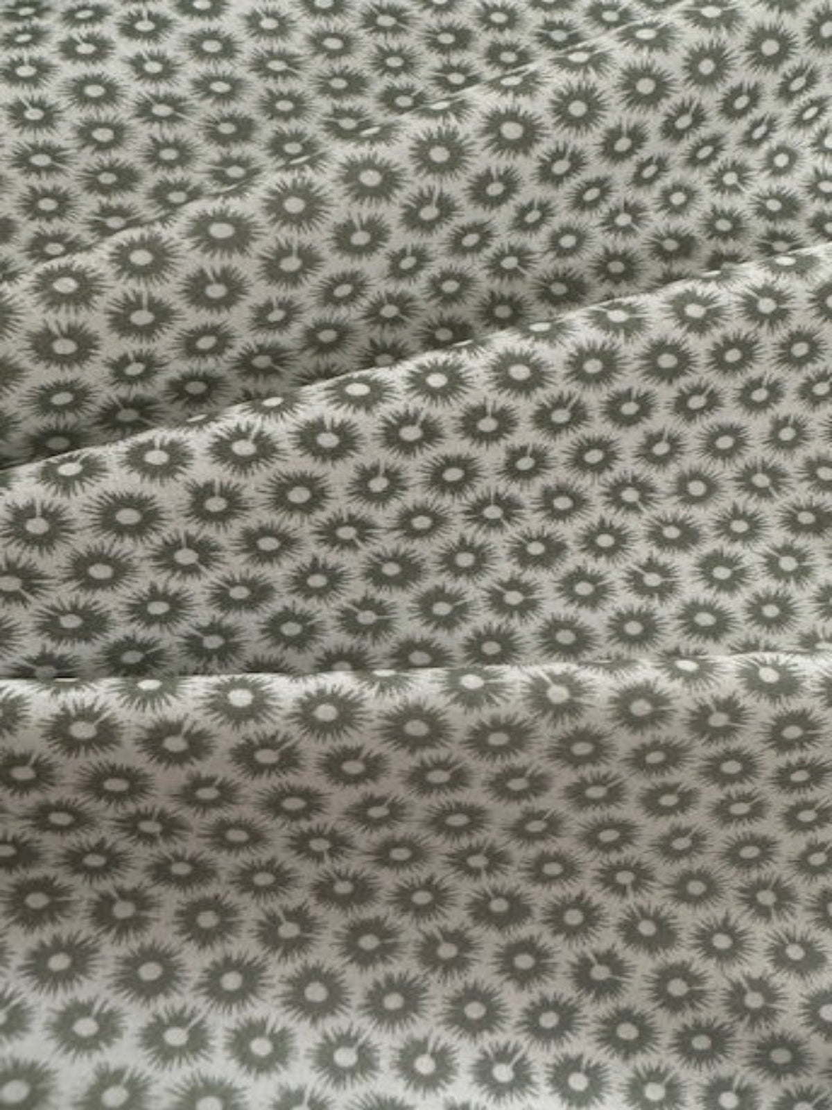 Bottle Green Star on Cotton Lawn