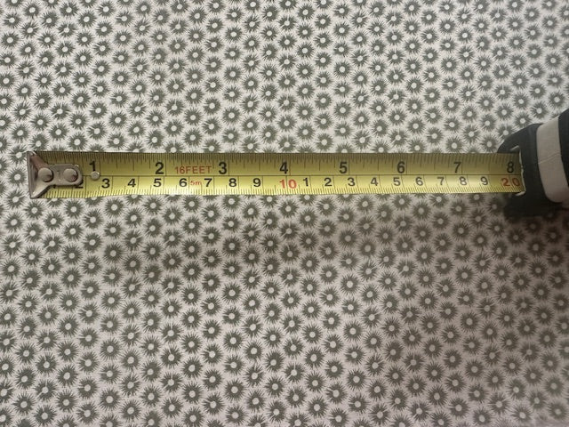 Bottle Green Star on Cotton Lawn