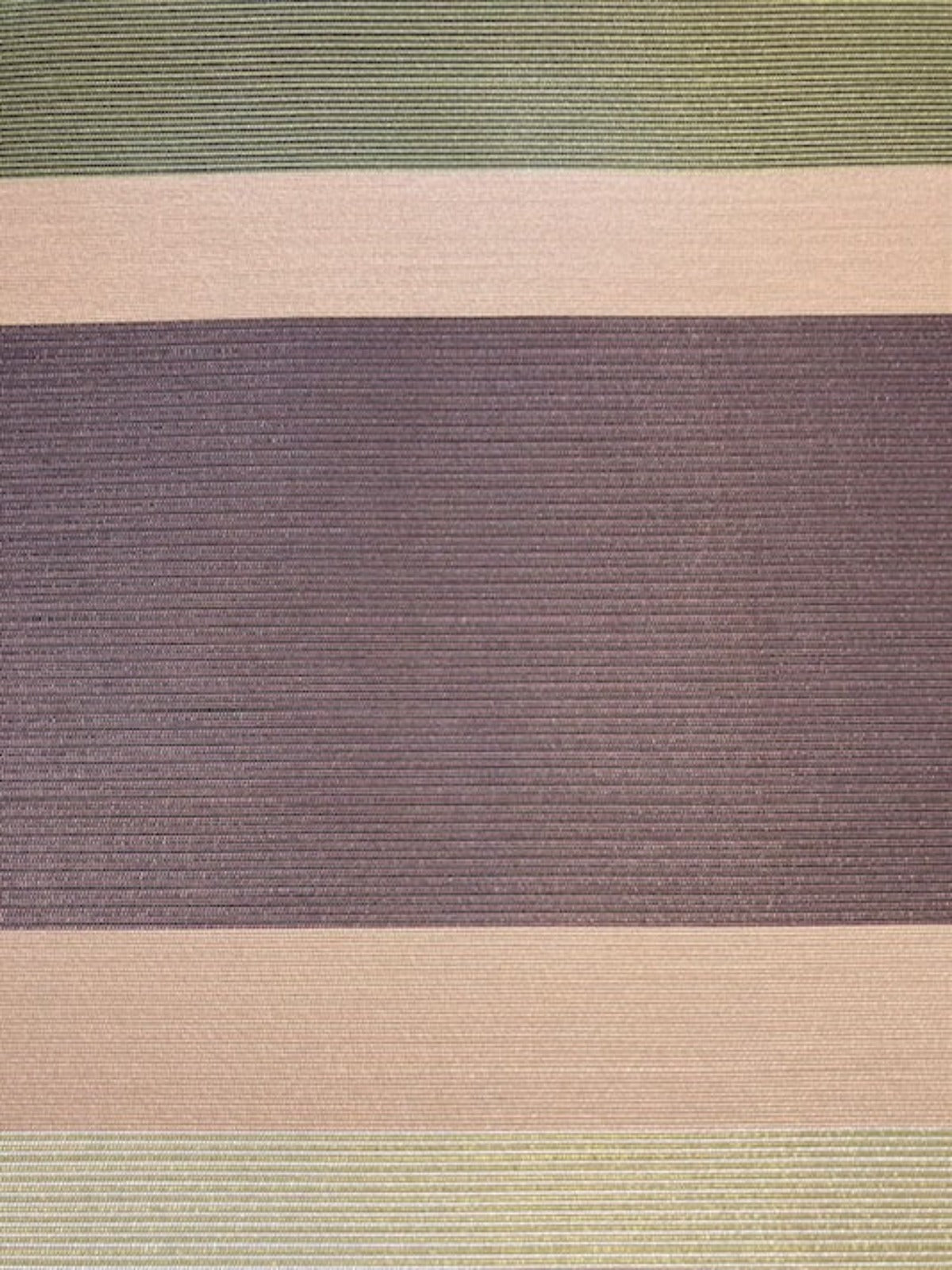 Green /Mink Stripe Running Across the Fabric