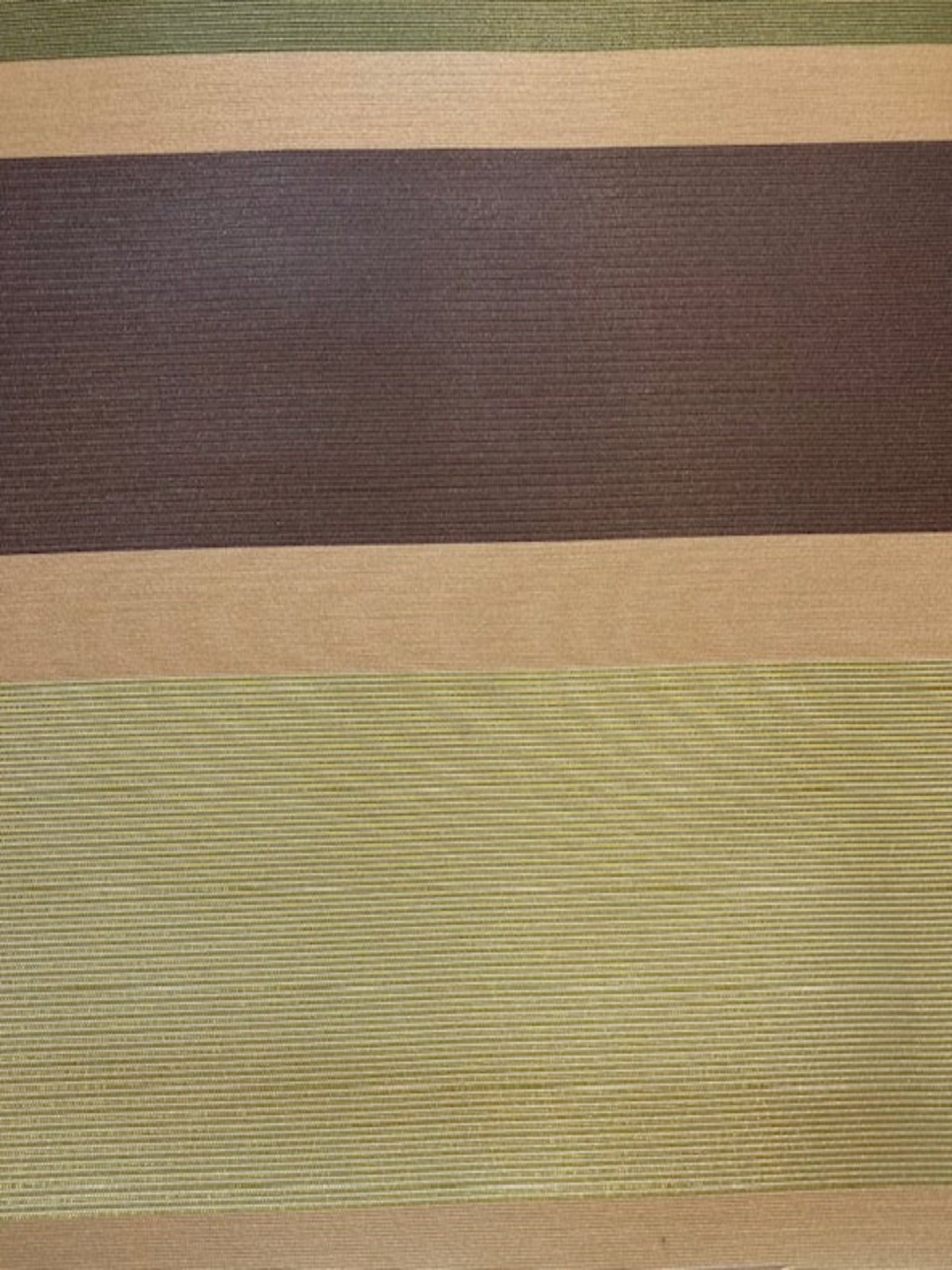 Green /Mink Stripe Running Across the Fabric