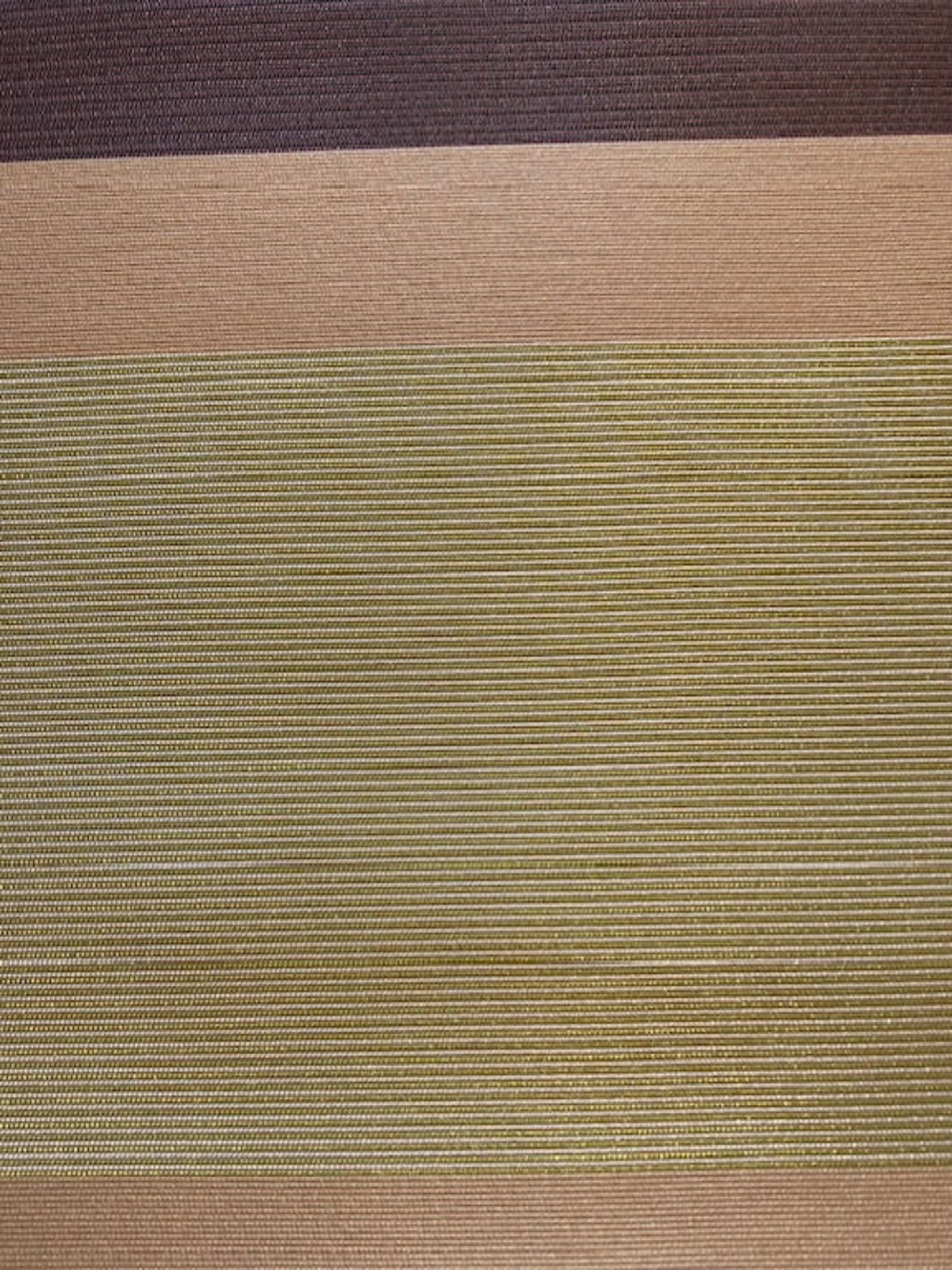 Green /Mink Stripe Running Across the Fabric