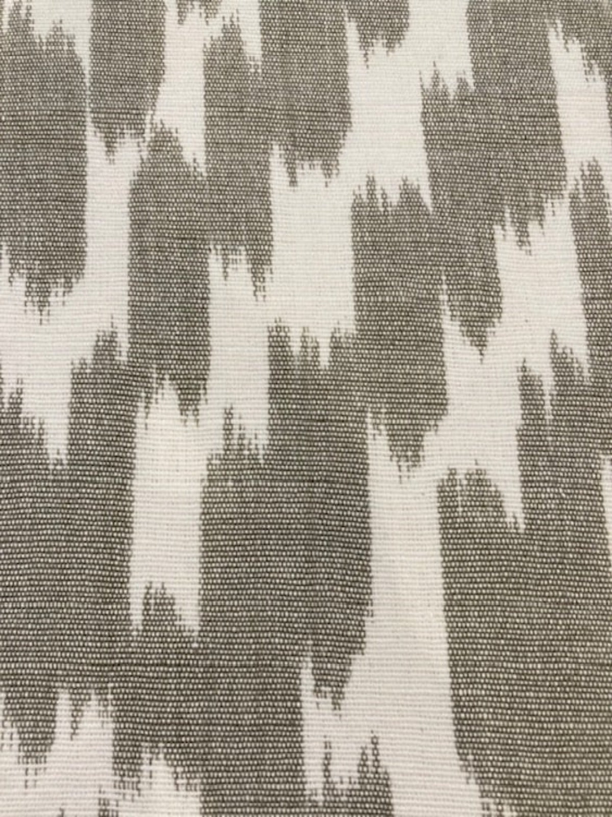 Grey Brushstrokes forming Diamond Shapes on Cotton