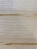 Ivory Tubular Knitted Stripe with Gold Lurex Detail