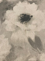 Grey Watercolour Flowers on Linen "Prestigious Textiles - Verese"
