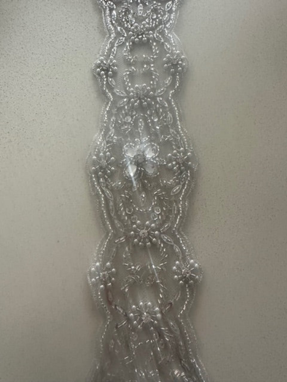 Heavily Crystal & Beaded Trim, 7cm Wide