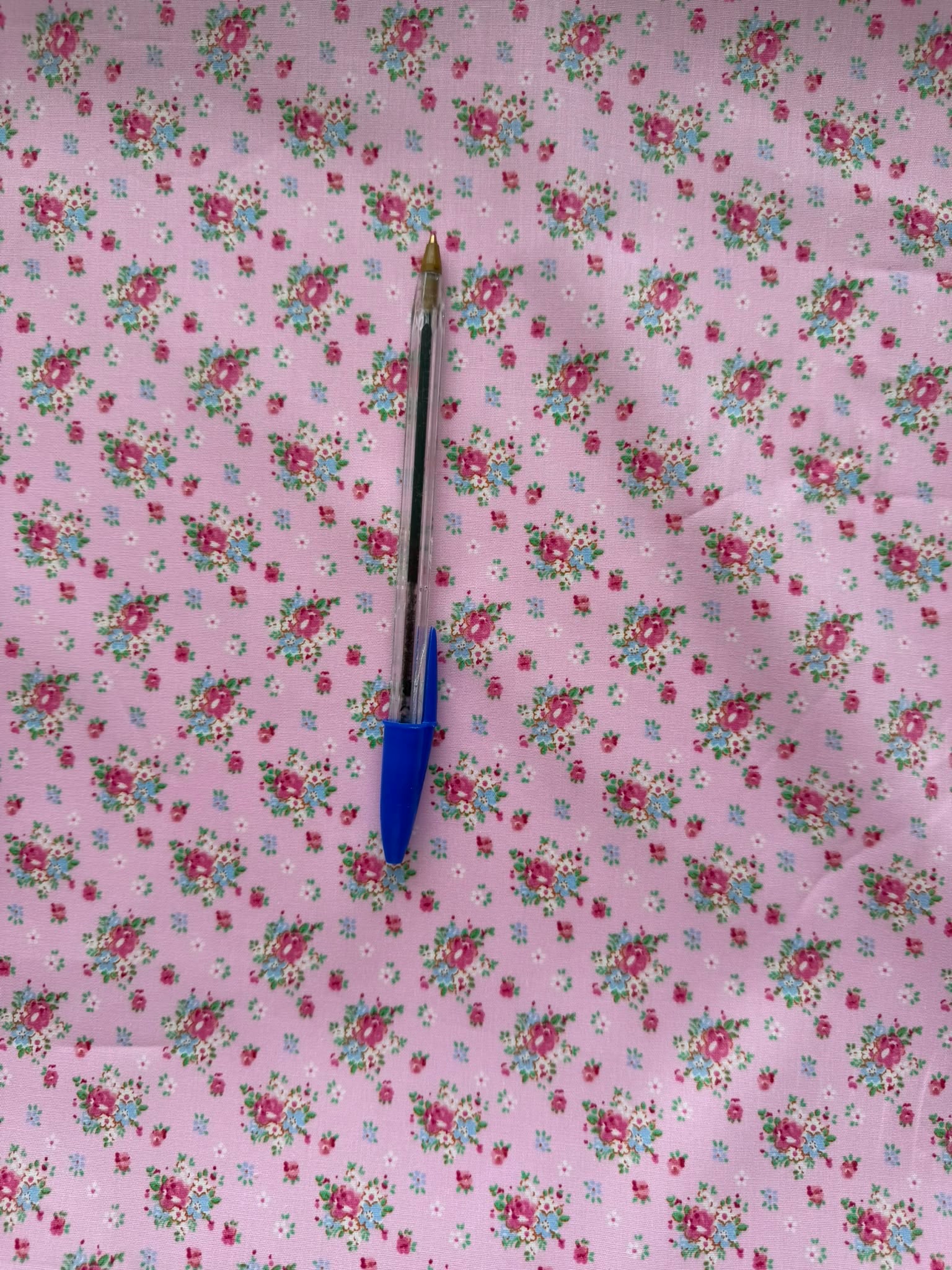 112cm Wide Ditzy Floral Cotton Fabric on Pink – 100% Cotton, Dressmaking & Craft Fabric