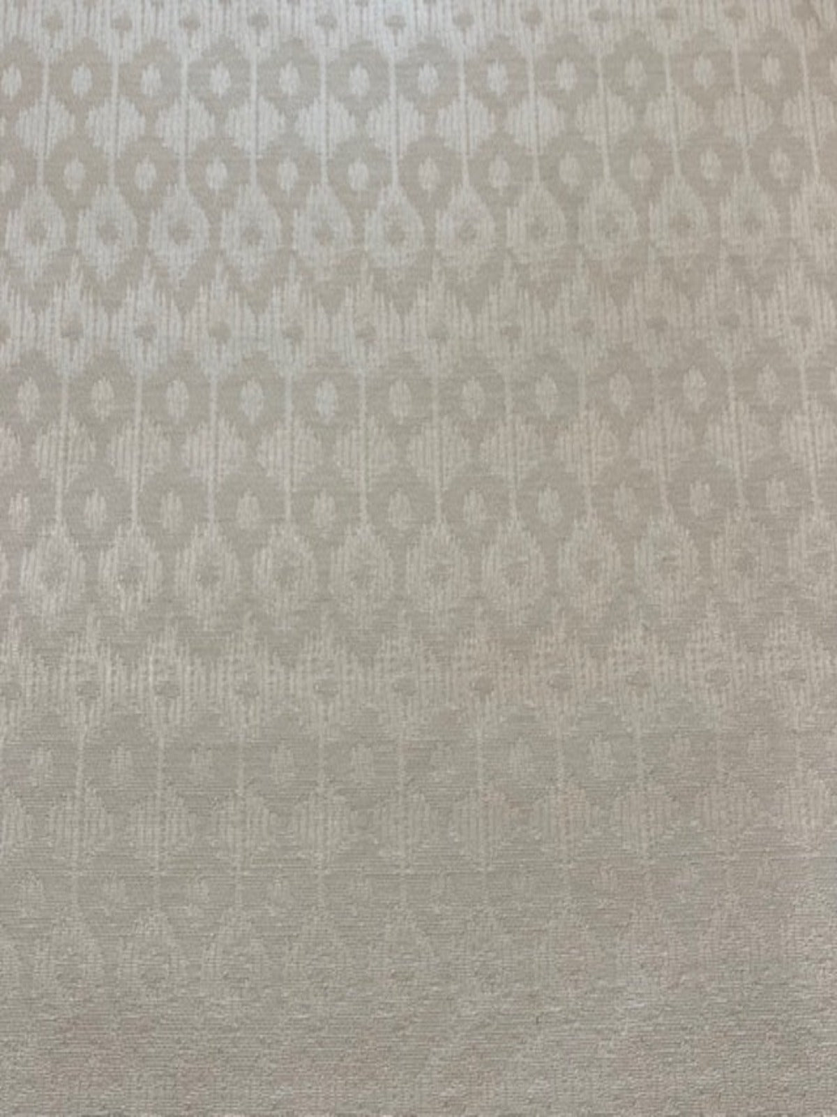 Ivory on Ivory Cotton Damask " Clarke & Clarke- Chico Bianco"