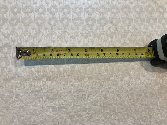 Ivory on Ivory Cotton Damask " Clarke & Clarke- Chico Bianco"