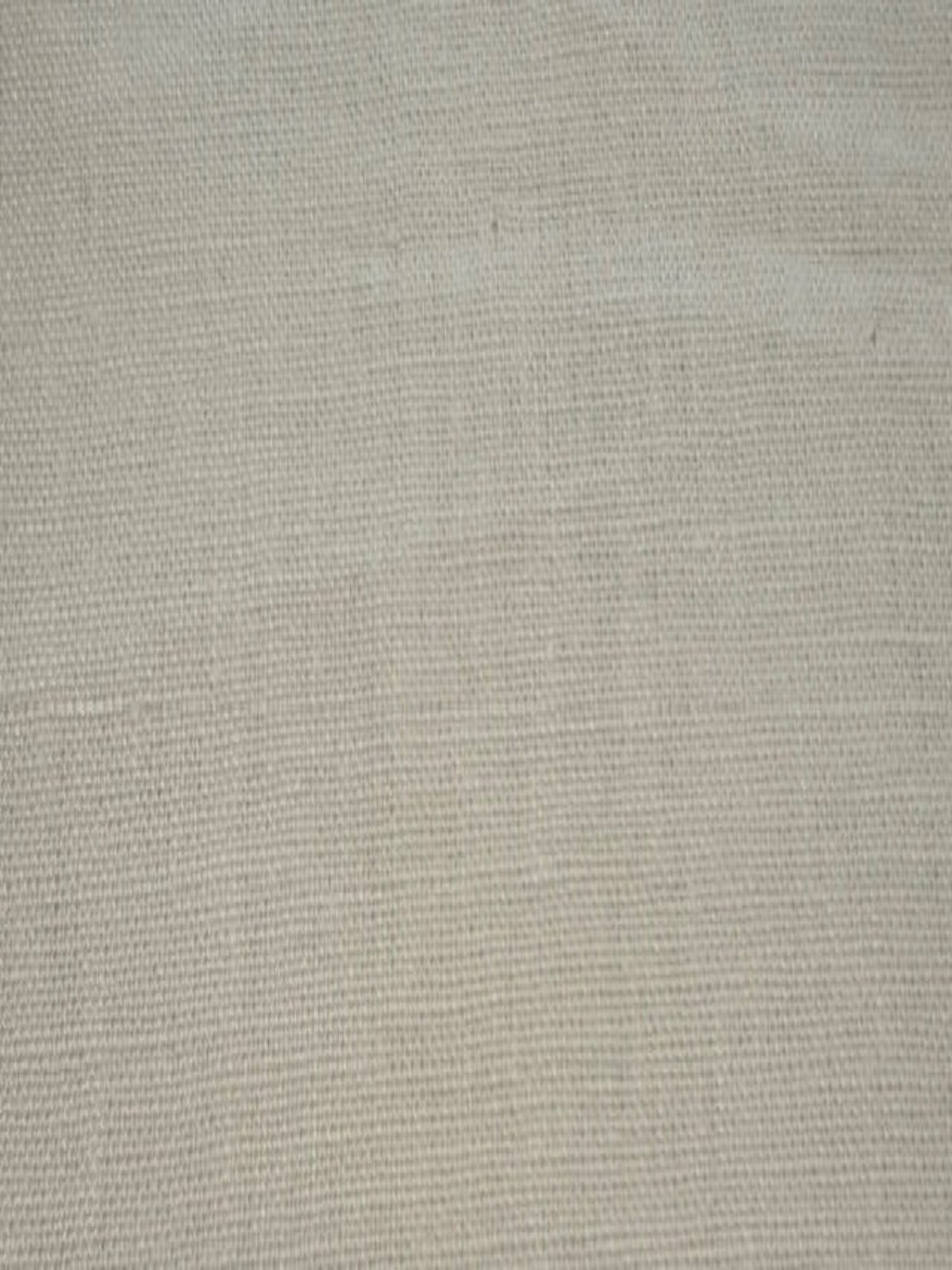 Ivory Plain Weave with Some Slubs. Linen/Cotton Mix Firm Handle