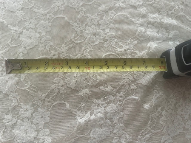 Ivory Fine Lace with Stretch