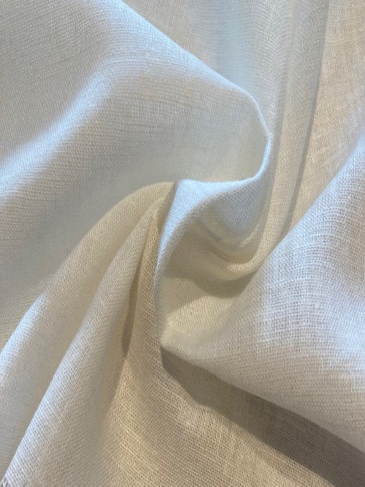 Ivory Smooth Handle Linen/Cotton