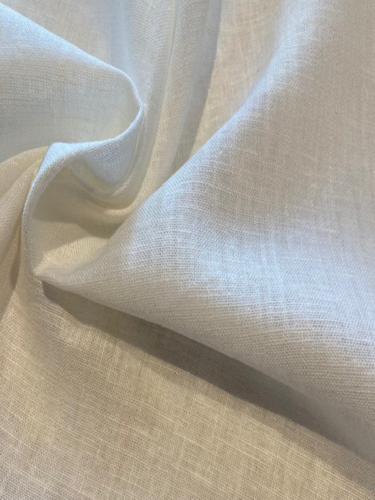 Ivory Smooth Handle Linen/Cotton