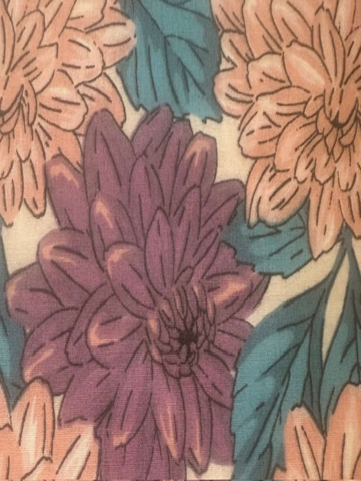 Lavender Floral on Poly/Cotton