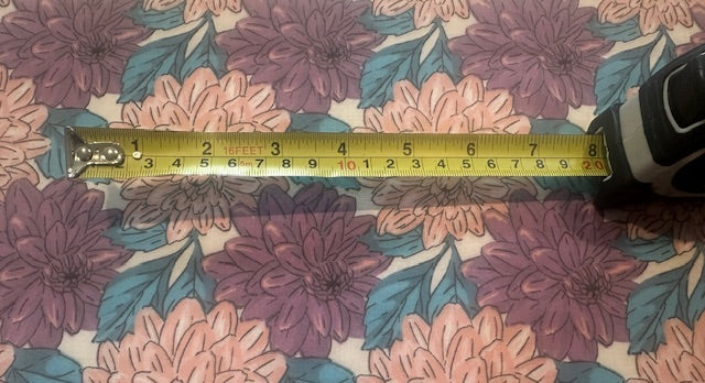 Lavender Floral on Poly/Cotton