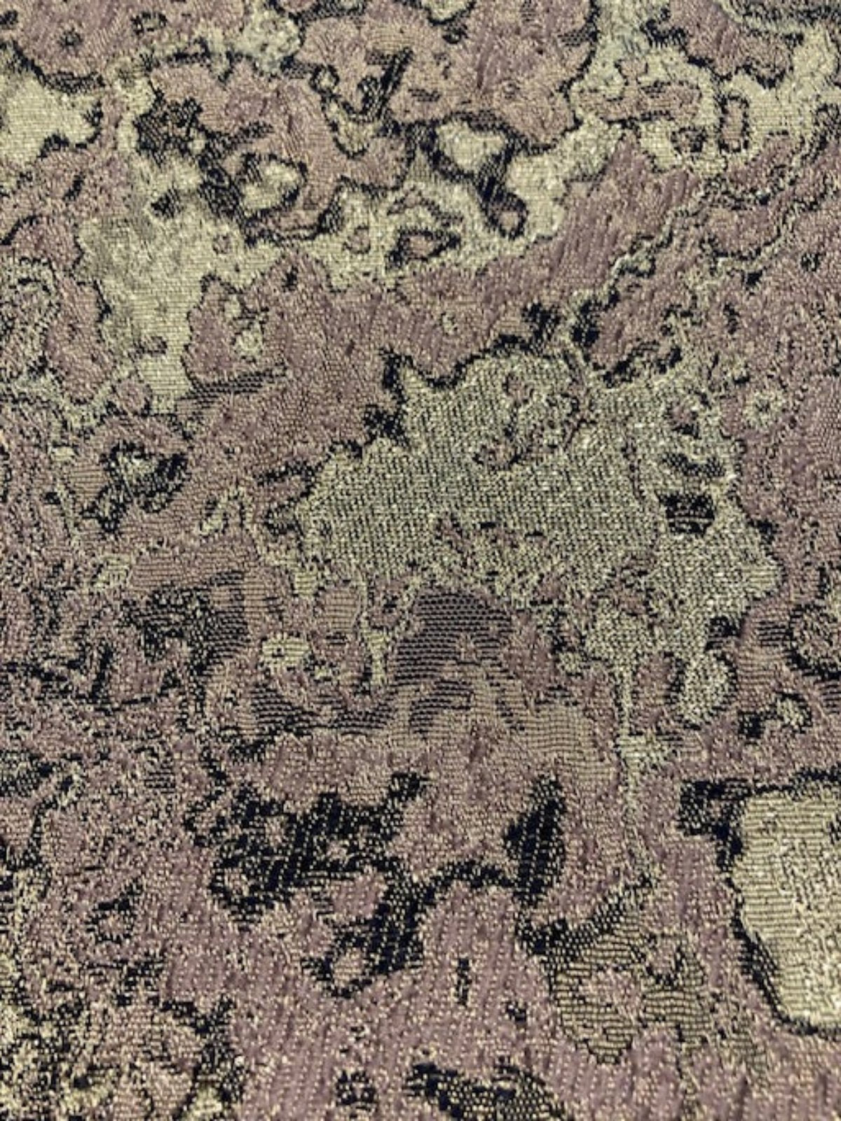 Pastel Lilac Abstract Jacquard with Silver Lurex detail