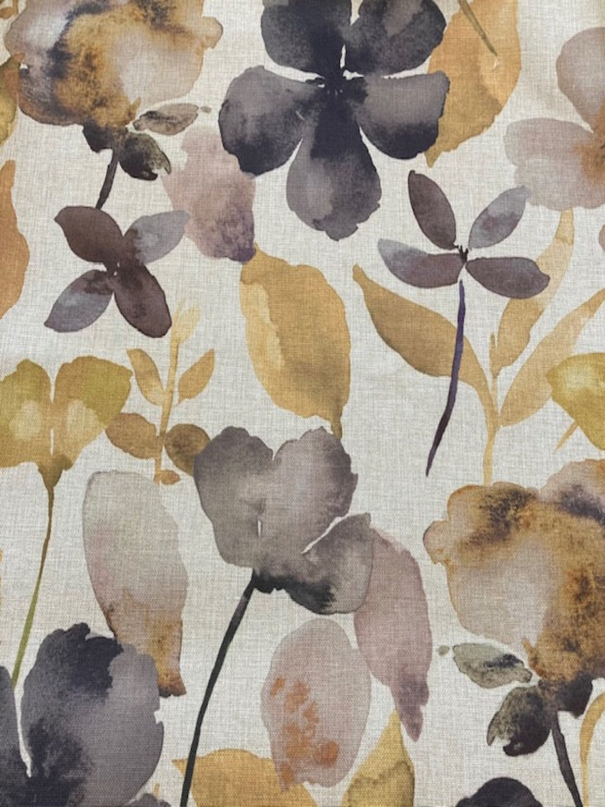 Lime/Grey Watercolour on Natural Base Furnishing