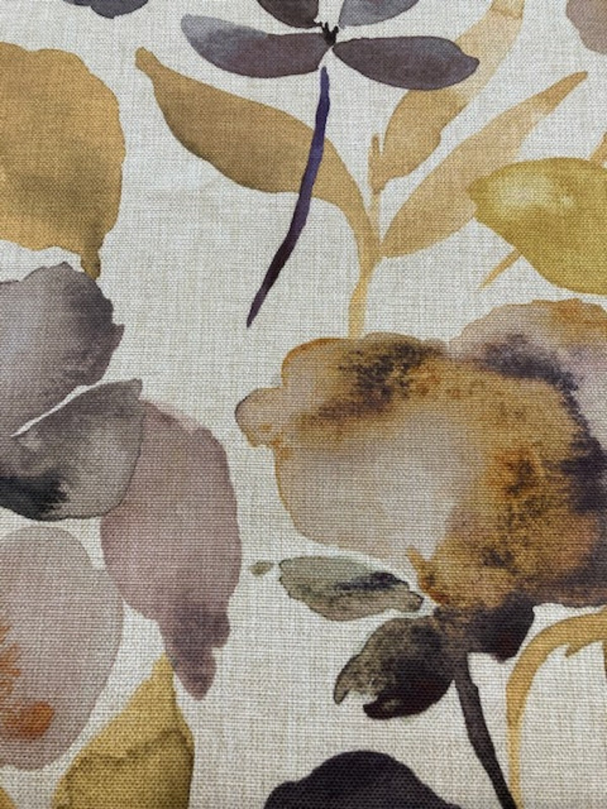 Lime/Grey Watercolour on Natural Base Furnishing