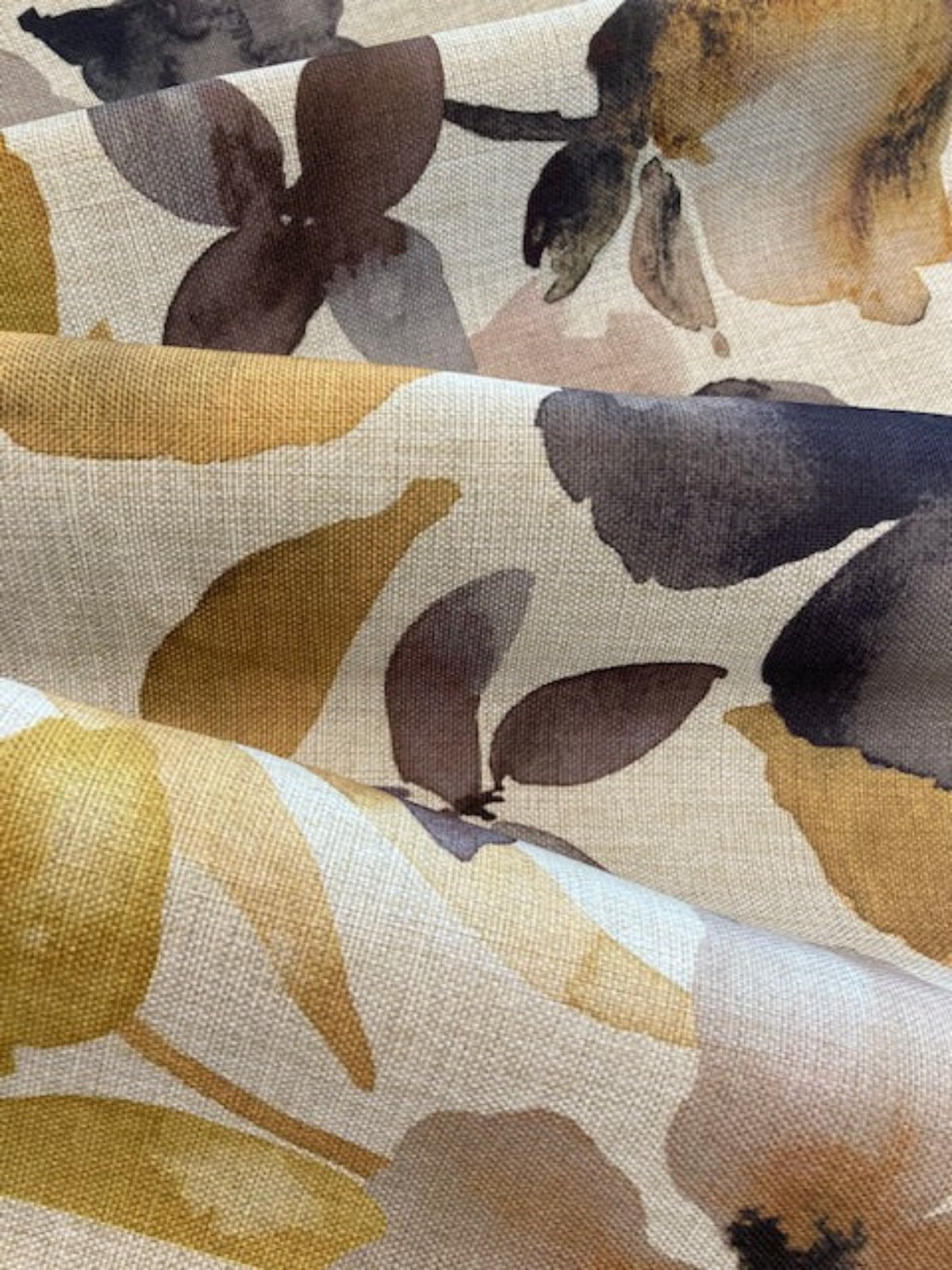 Lime/Grey Watercolour on Natural Base Furnishing