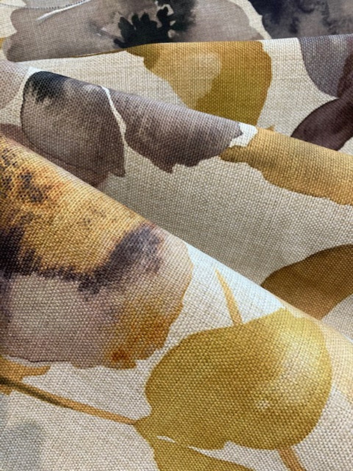 Lime/Grey Watercolour on Natural Base Furnishing