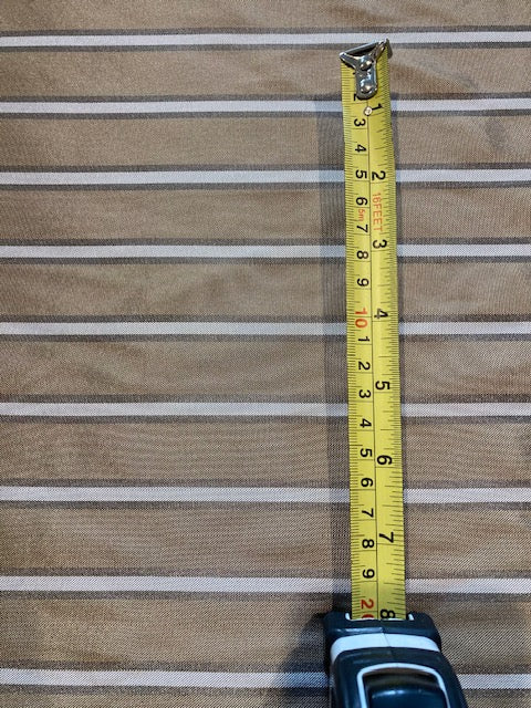 Antique gold Woven Lining Stripe. Stripes Running Across the Fabric