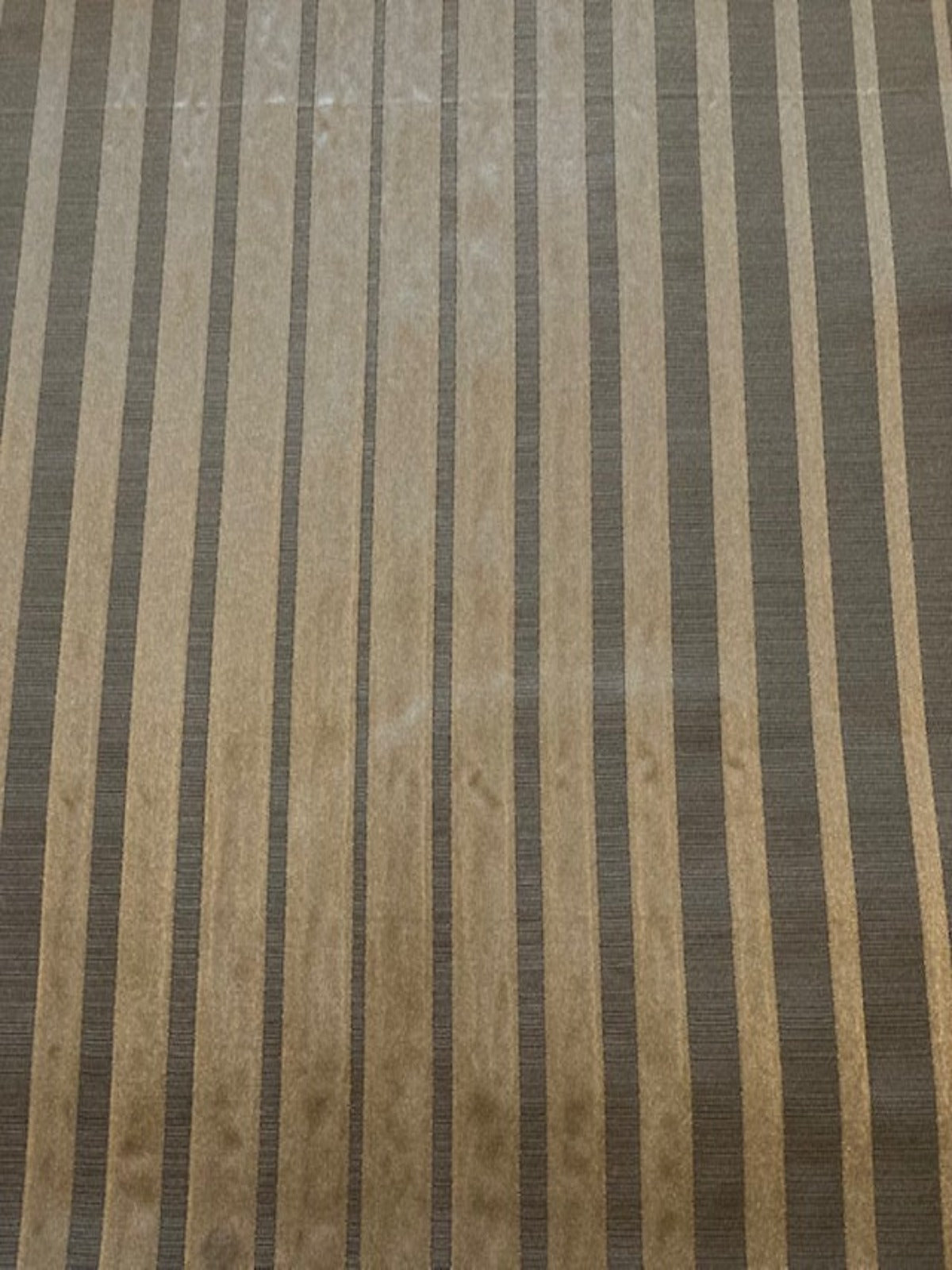 Deep Mink Irregular Stripe by " Salko". Stripes Run along the Fabric, Crisp Handle.