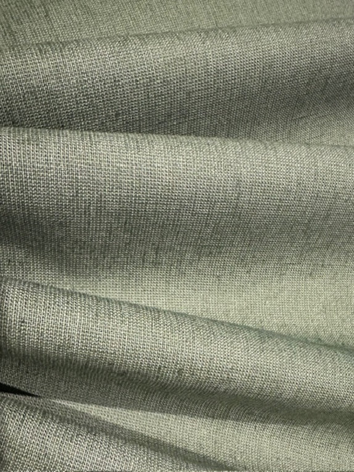 Moss Green 2 Tone Linen/Cotton Mix with One Way Stretch