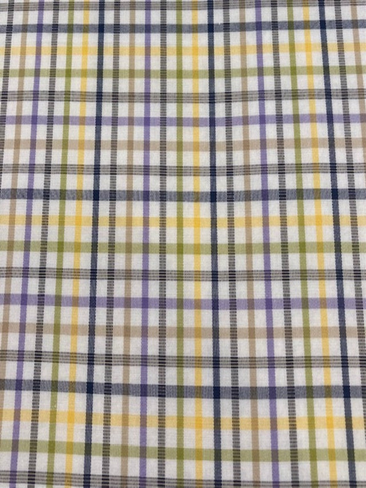 Multi-Coloured Check Cotton Shirting – Classic & Versatile