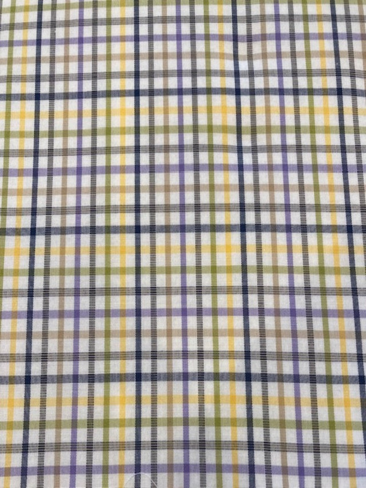 Multi-Coloured Check Cotton Shirting – Classic & Versatile