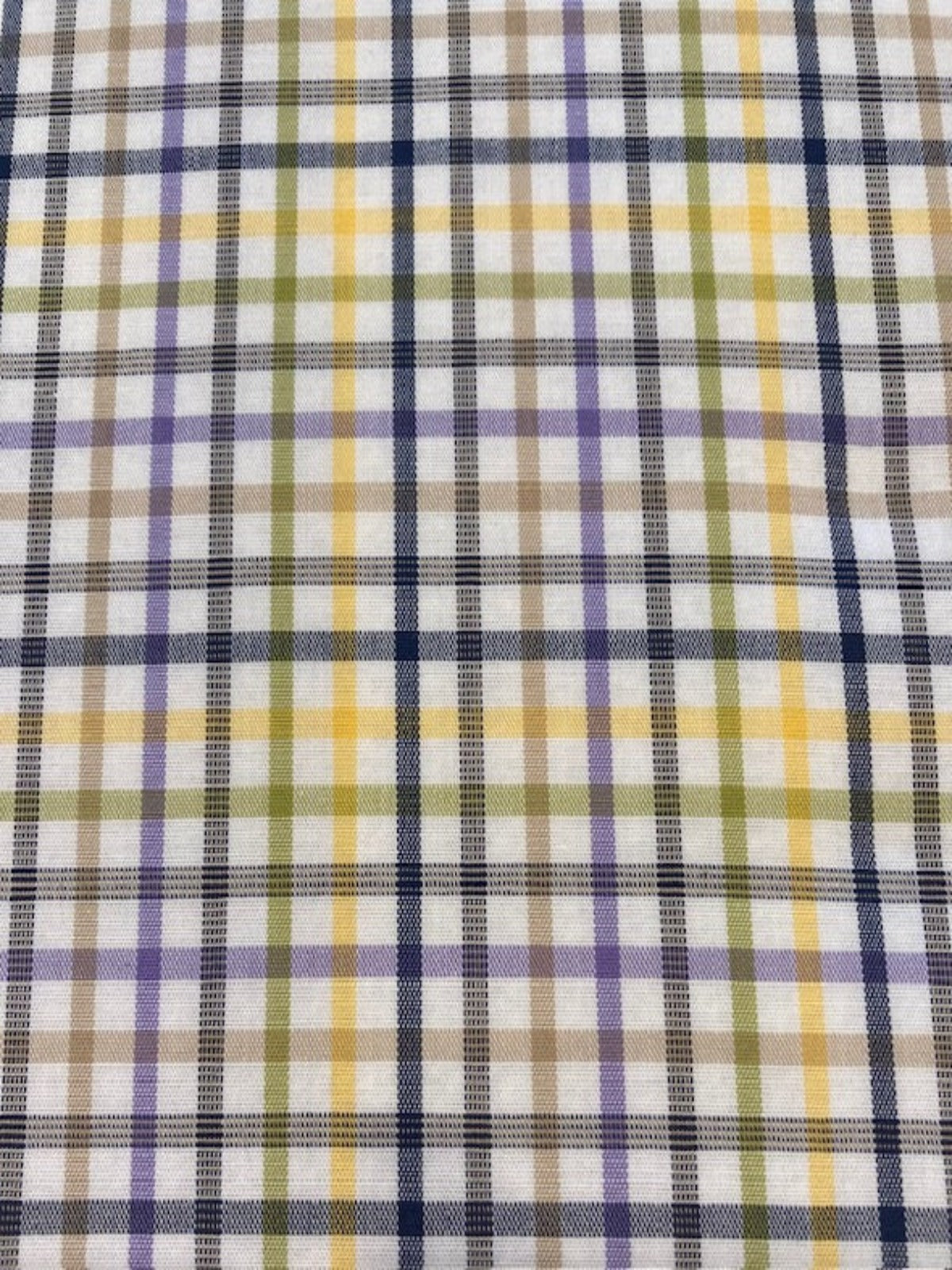 Multi-Coloured Check Cotton Shirting – Classic & Versatile