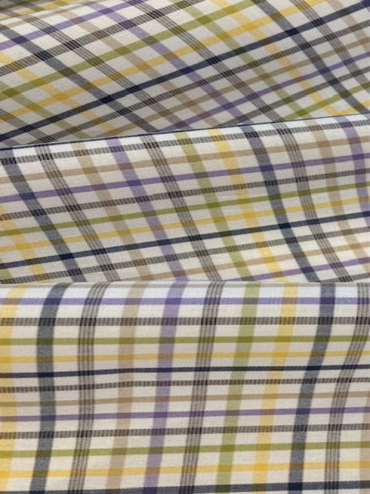 Multi-Coloured Check Cotton Shirting – Classic & Versatile