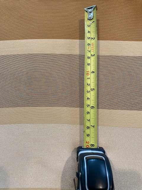 Golden Honey & Wheat Tone Stripes. Stripes Running Across the Fabric